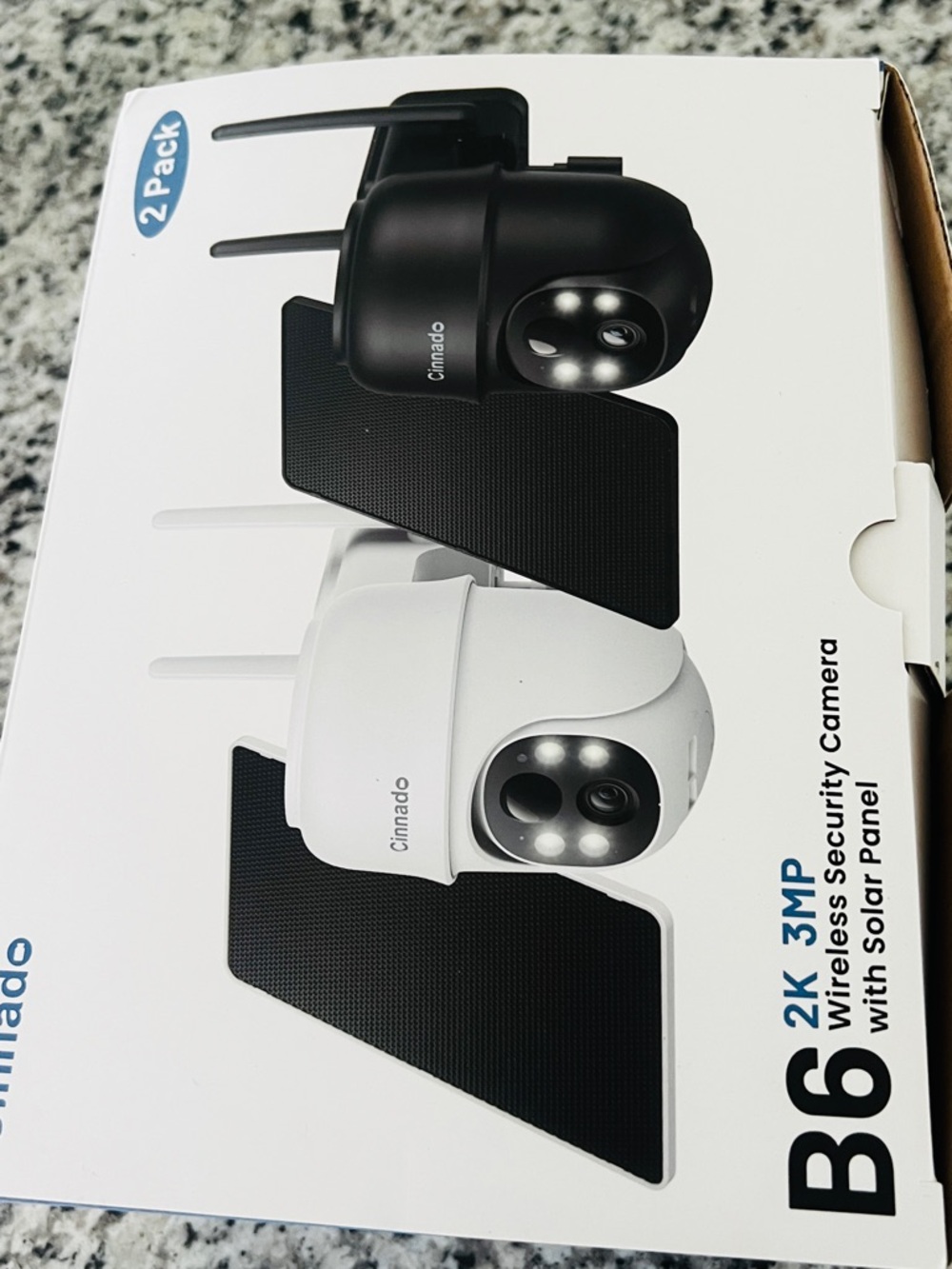 Cinnado Brand White Outdoor Security Camera Dome - Wireless Two-Pack - Picture 11 of 14